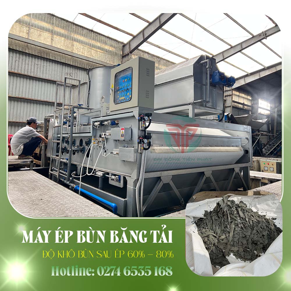 Mua máy ép bùn băng tải chính hãng, giá tốt