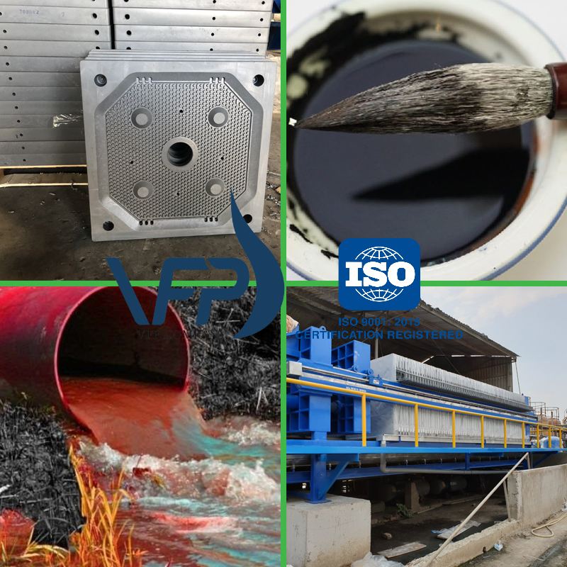 Ứng dụng khung bản PP xử lý nước thải ngành in ấn