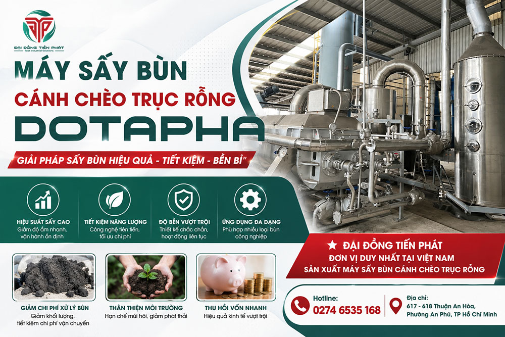 Tư vấn dòng máy sấy bùn tốt nhất